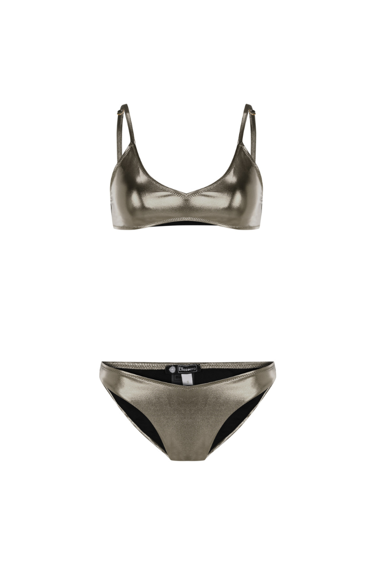 ISABELLA CHROME BIKINI & SKIRT SET