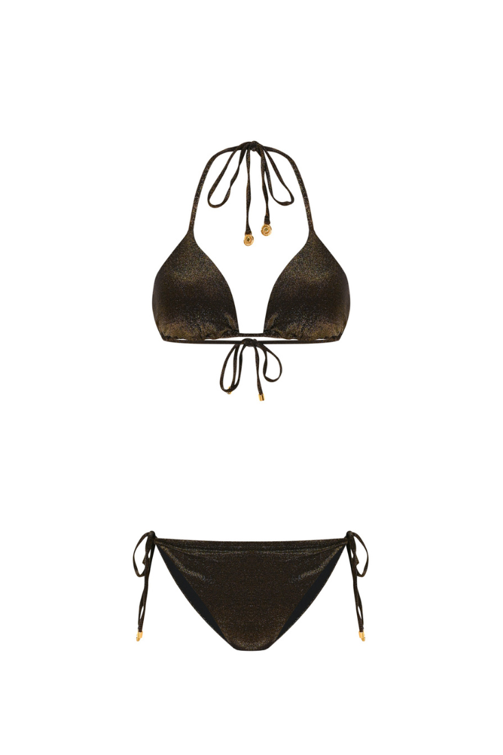 EMMA GLITTER SİYAH BIKINI
