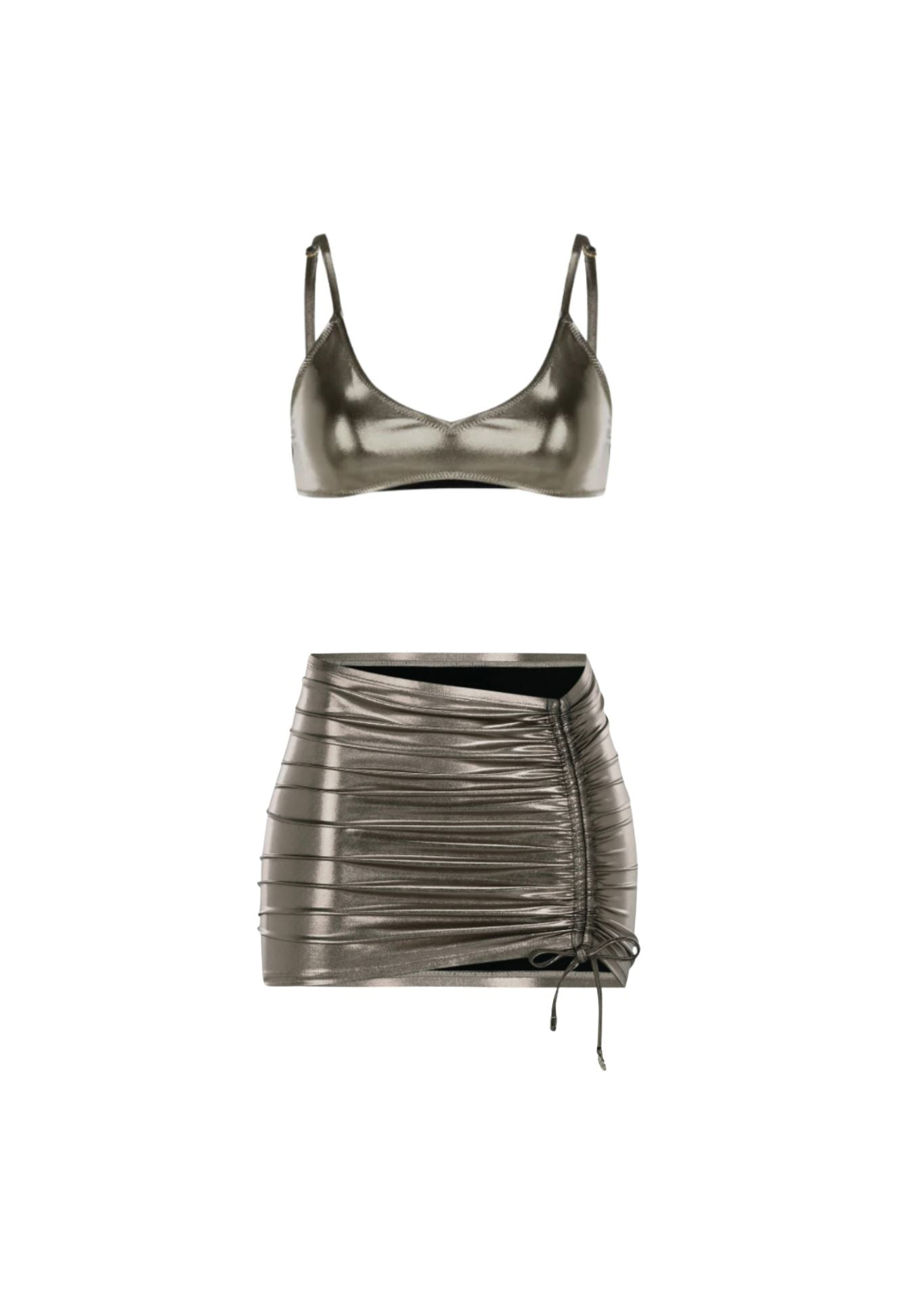 ISABELLA CHROME BIKINI & SKIRT SET