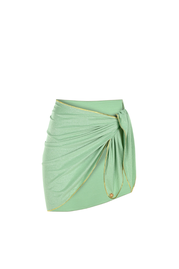 SOPHIA PAREO SHORT GREEN GLITTER